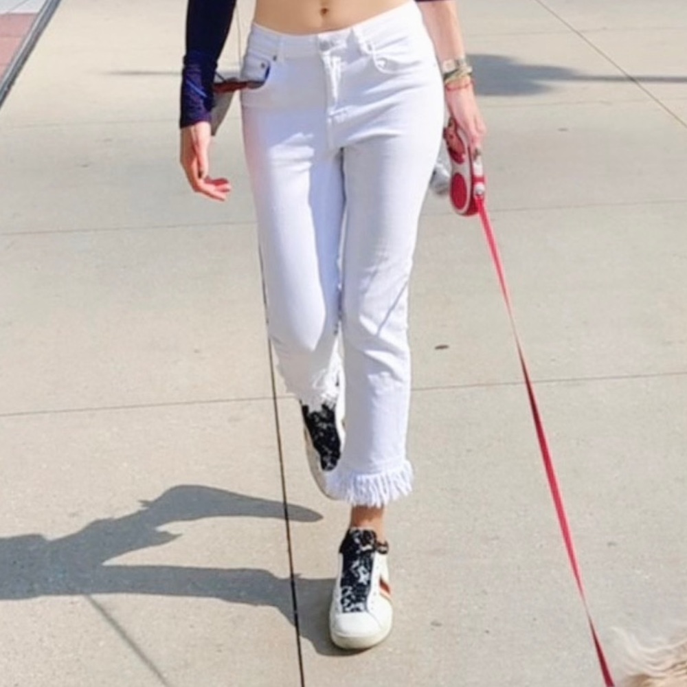 MAGE white skinny cropped jeans, size 36